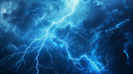 Stunning shot close up of a lightning storm with perfect composition