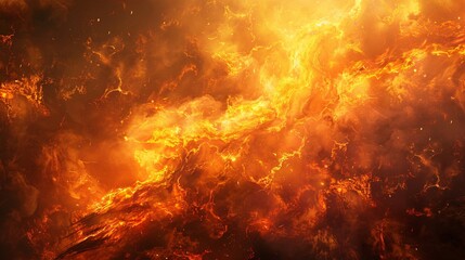 Stunning shot close up of a firestorm with perfect composition