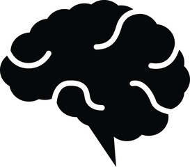 Brain icon symbol. EPS Vector File