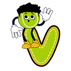 funny cartoon alphabet © betania