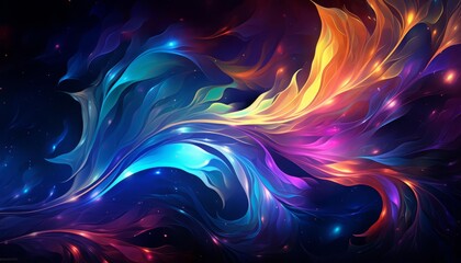 Obraz premium A lively abstract background illustration with jumbled, colorful letters and shapes, suggesting playful graffiti