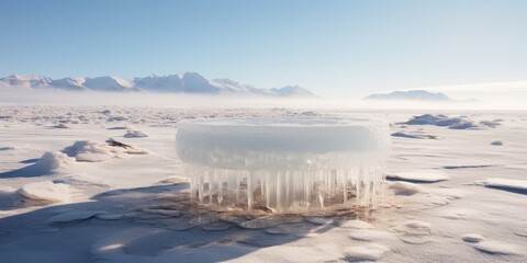 Frozen Lake Landscape