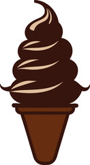 Chocolate cake vector illustration