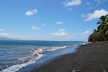 Landscape of Plage de Tautira