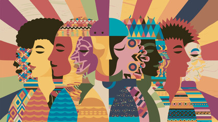 Diversity Illustration Vector Art, Abstract Vector