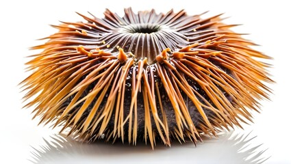 Fototapeta premium sea urchin isolated on white, animal on white background