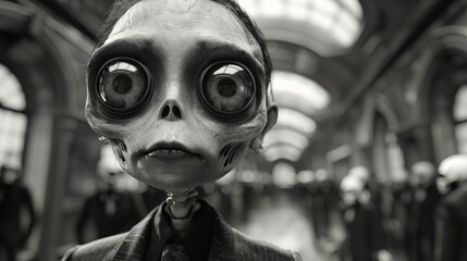 the skeleton in the city lives the life of people