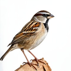 sparrow isolated on white, bird isolated on white background, sparrow on white background