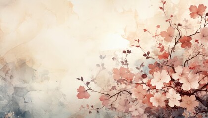 A nostalgic abstract background illustration with washedout colors and grainy textures, reminiscent of an old film