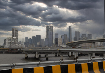 mumbai costal road buildings 