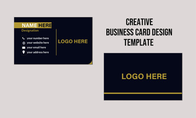 Creative Modern Name Card And  Corporate Business Card Layout