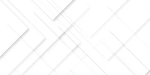 Abstract white background with diamond and triangle shapes layered in modern abstract pattern design.Grey white abstract square background geometry shine and layer element vector for presentation.