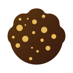 Chocolate cake vector  illustration