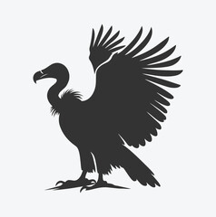 Majestic Vulture Silhouette, A Symbol of Nature's Power and Grace