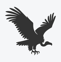 Majestic Vulture Silhouette, A Symbol of Nature's Power and Grace