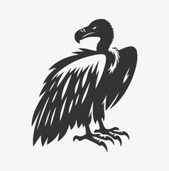 Majestic Vulture Silhouette, A Symbol of Nature's Power and Grace