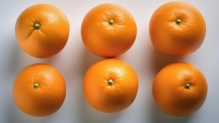 Set of capture a high-resolution image of a single fresh Orange