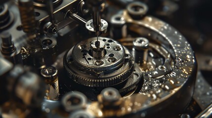 A micrometer in a closeup shot