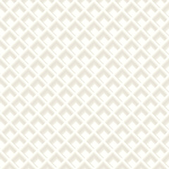 Wafer 3D seamless pattern cream colors illustration. Ice cream cone texture on square background. Waffle graphic pattern.
