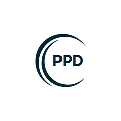 PPD logo. P P D design. White PPD letter. PPD, P P D letter logo design. P P D letter logo design in GOLD, GOLDEN LOGO, THREE, style. letter logo set in one artboard. P P D letter logo vector design.
