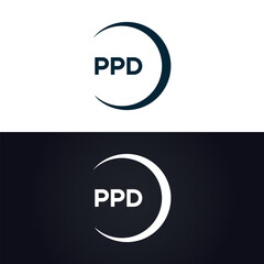 PPD logo. P P D design. White PPD letter. PPD, P P D letter logo design. P P D letter logo design in GOLD, GOLDEN LOGO, THREE, style. letter logo set in one artboard. P P D letter logo vector design.