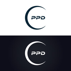 PPD logo. P P D design. White PPD letter. PPD, P P D letter logo design. P P D letter logo design in GOLD, GOLDEN LOGO, THREE, style. letter logo set in one artboard. P P D letter logo vector design.