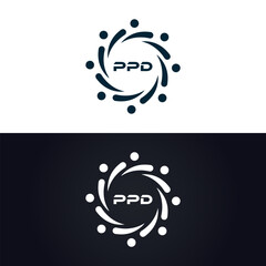 PPD logo. P P D design. White PPD letter. PPD, P P D letter logo design. P P D letter logo design in GOLD, GOLDEN LOGO, THREE, style. letter logo set in one artboard. P P D letter logo vector design.