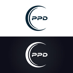 PPD logo. P P D design. White PPD letter. PPD, P P D letter logo design. P P D letter logo design in GOLD, GOLDEN LOGO, THREE, style. letter logo set in one artboard. P P D letter logo vector design.