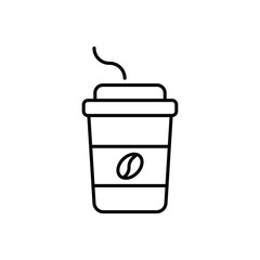 Coffee icon design with white background stock illustration