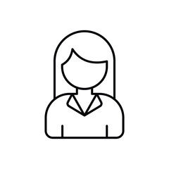 Manager icon design with white background stock illustration