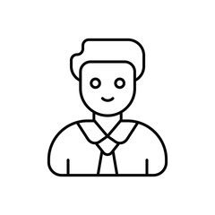 Employ icon design with white background stock illustration