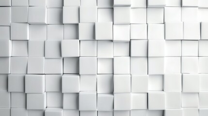 White square grid background with a sense of order and structure, art style minimalist