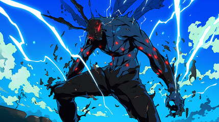 Mosquito man with electric power