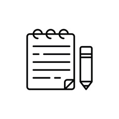 Memo  icon design with white background stock illustration