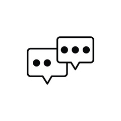 Comments icon design with white background stock illustration