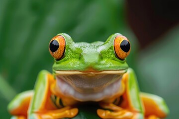 a frog statue sitting on top of a table, Metamorphosing frog symbolizing transformation