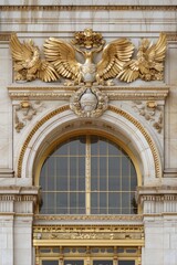 Obraz premium Baroque, Barocco Ornate Marble Ceiling Non-Linear Reformation Design with Intricate Accents Depicting Classic Elegance and Architectural Beauty
