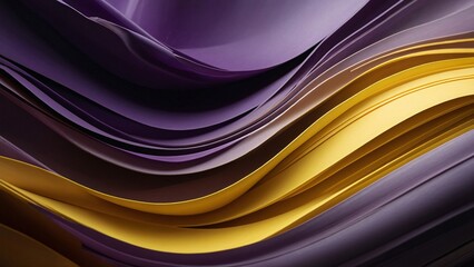 Fototapeta premium Abstract Purple and Yellow Wave Pattern for Creative Design