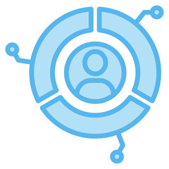 Market Segmentation Icon For Design Element