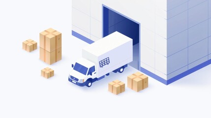 Efficient supply chain system, highlighting quick logistics and inventory management, streamlined processes for fast procurement and delivery