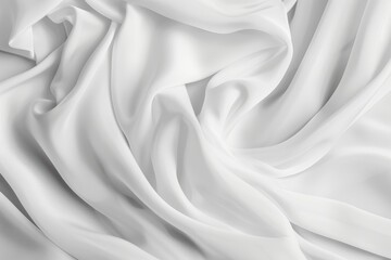 Obraz premium white fabric soft background copy space