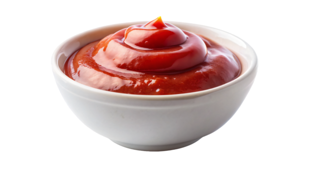  ketchup sauce on mini bowl