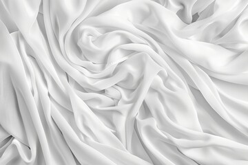 Fototapeta premium white fabric soft background copy space