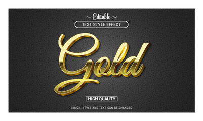 Gold Text Effect - 3d Text Effect Full Editable