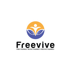 health leaf gradient logo vector illustration