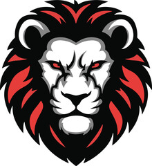 A stylist Lion head Illustration vector .