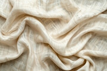 Fototapeta premium white fabric soft background copy space