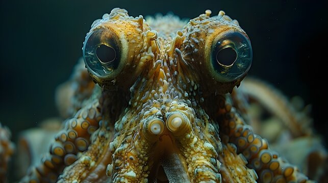 Animal fantastico profundidades marinas calamar giga, An impactful image showing an octopus interacting with a discarded plastic bottle, highlighting issues of ocean pollution
