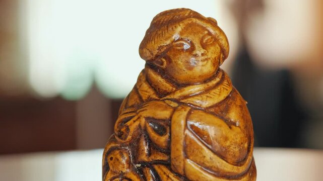 Japanese Netsuke: Close-Up of Cultural Artifact