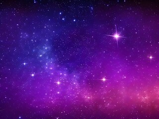 Obraz premium Starry Skies: Gradient Galaxy from Dark Navy to Soft Lavender
